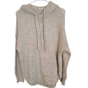 Madewell Womens S Tan Long Sleeves Relaxed Fit Wilmington Hoodie Sweater NWT